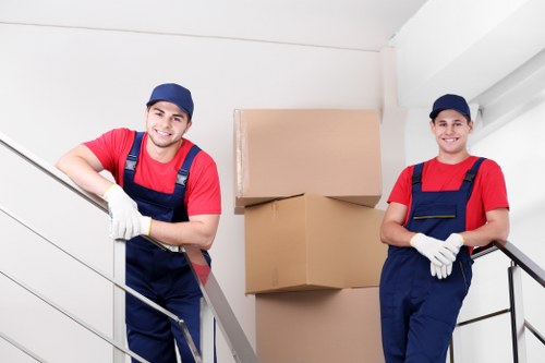 Packing and handling office furniture for a relocation in Mordenpark