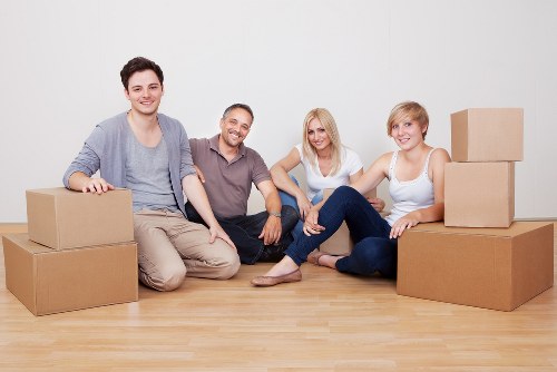 Boxes and household items prepared for small removals