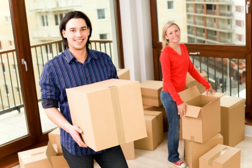 Careful packing for a small move in Mordenpark